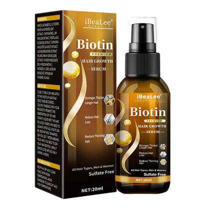 Biotin Hair Growth Serum Spray Help Grow Healthy, Strong Hair, ,Thinning Hair Loss Regrowth Treatment for Men & Women Refreshing