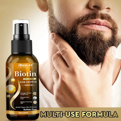 Biotin Hair Growth Serum Spray Help Grow Healthy, Strong Hair, ,Thinning Hair Loss Regrowth Treatment for Men & Women Refreshing