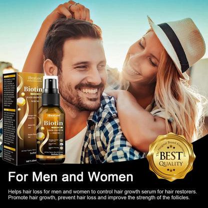 Biotin Hair Growth Serum Spray Help Grow Healthy, Strong Hair, ,Thinning Hair Loss Regrowth Treatment for Men & Women Refreshing